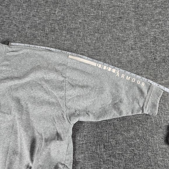 Under Armour Women's Rival Fleece Crewneck Oversized Sweatshirt Sz M Gray - Picture 8 of 9